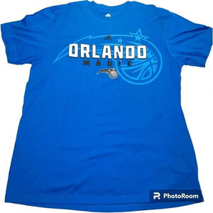 NBA Orlando Magic Blue Adidas Brand Basketball T Shirt. Size 2XL